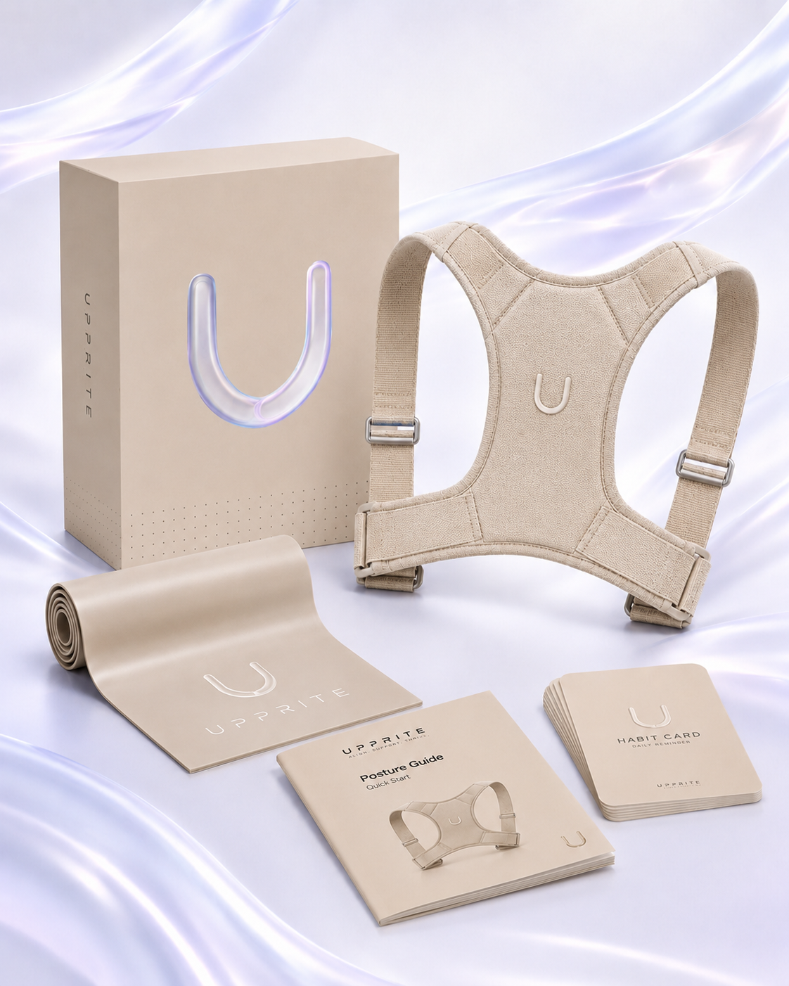 UPRITE bundle with corrector, resistance band and posture guide
